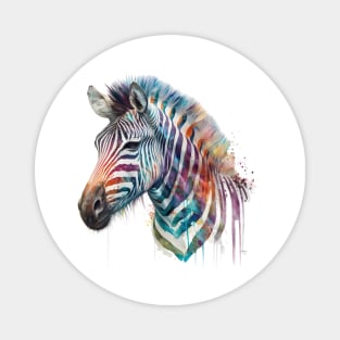 Zebra Watercolour Magnet